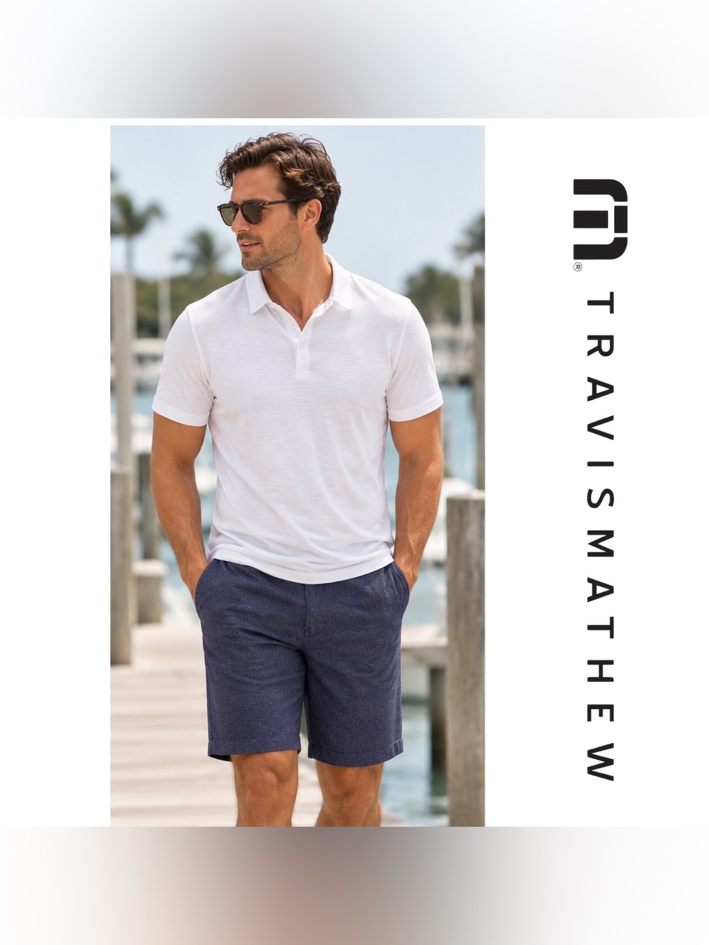 NWT | Travis Mathew | Panama Short | Size 36 | Sargasso Sea (Navy)